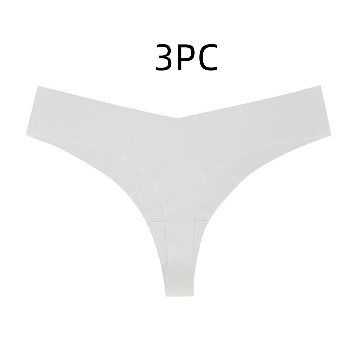 Low Waist Ice Silk Nude Feel Seamless Purified Cotton Crotch T-back